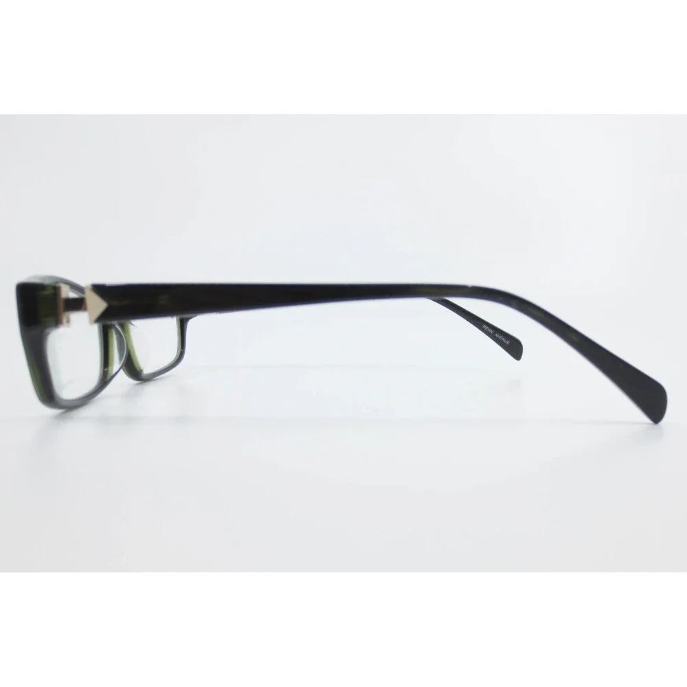 Penn Avenue Royale 1201 Green Tortoise Rectangular Eyeglass Frames 52-17-140
